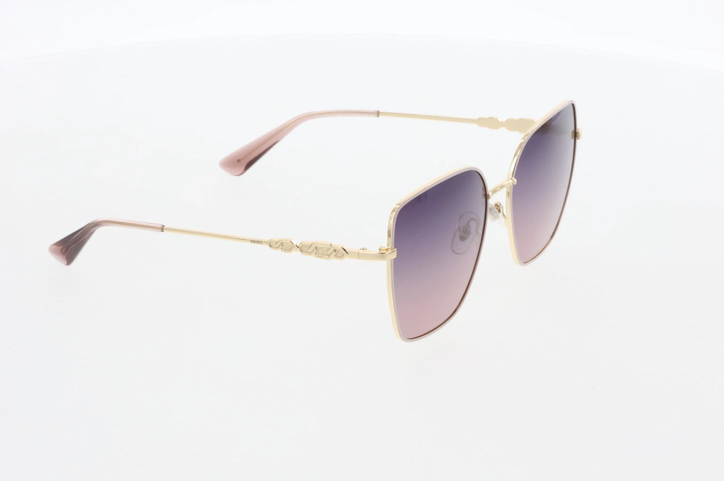 Hawk 2189 03 Women's Sunglasses – Geometric Metal Frame with Purple Degrade Polarized Lenses - LIMITED STOCK!