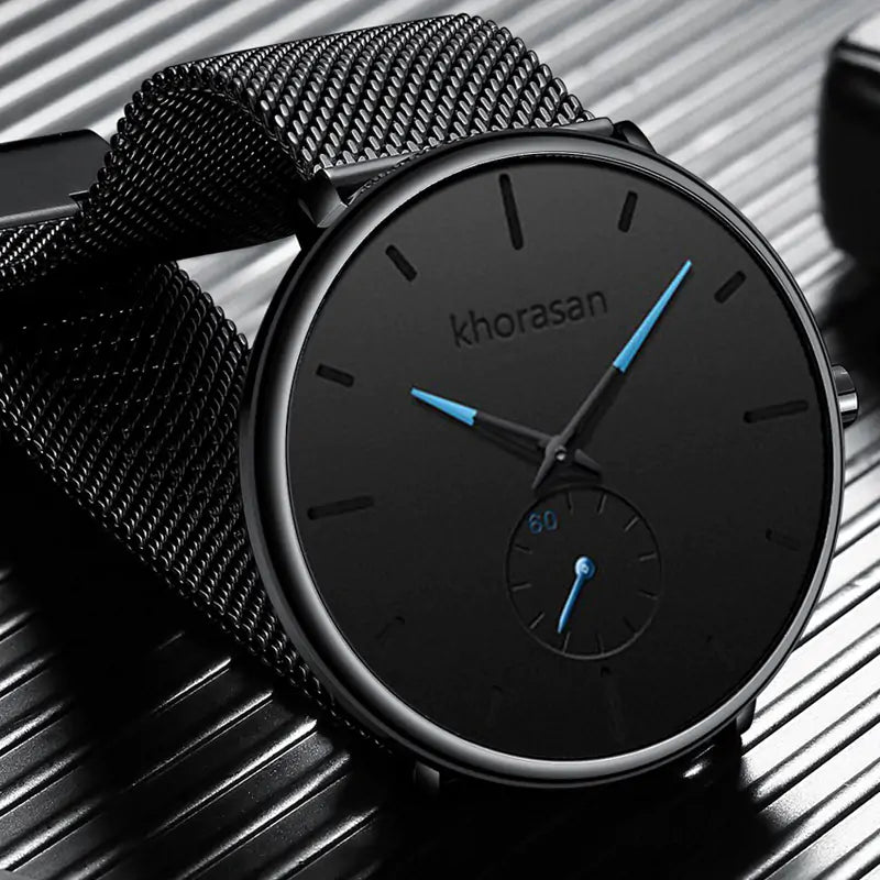Leather Band or Stainless Mesh Watch: Sleek Sophistication for the Modern Man