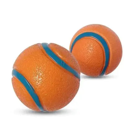 Dog Fetch Toy Ball – Inflatable Rubber Ball for Dogs and Cats in Bright Orange
