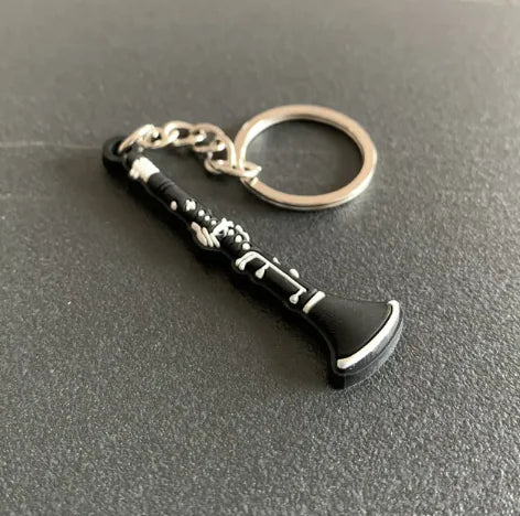 Silicone Guitar Keychain Pendant