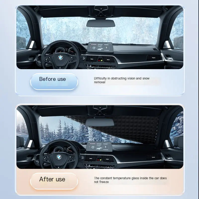 Winter Car Windshield Snow Shield – Magnetic Frost Guard with 3-Layer Protection (Universal Fit for Cars & SUVs)