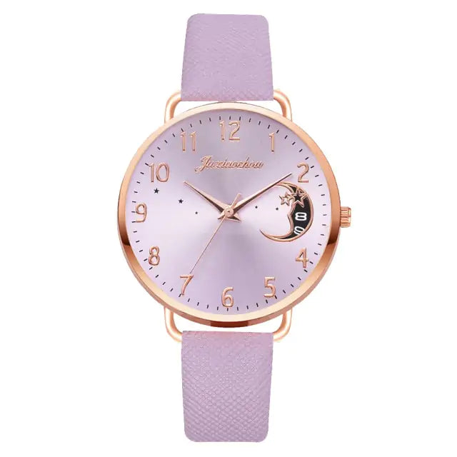 Unveil Timeless Elegance with the Moon Bracelet & Watch Set