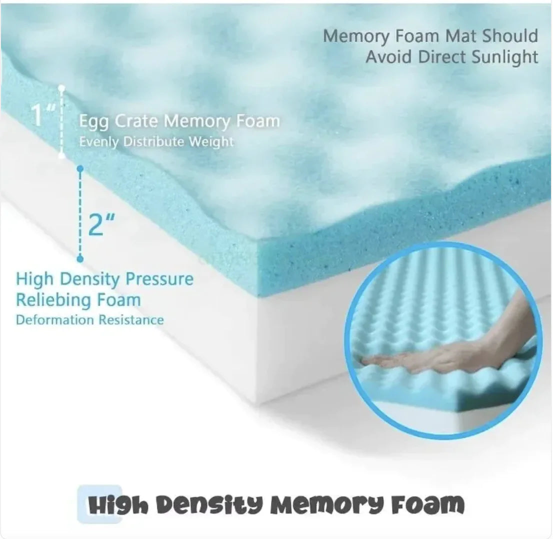 Orthopedic Memory Foam Dog Bed – Washable, Crate-Friendly Lounger for All Sizes