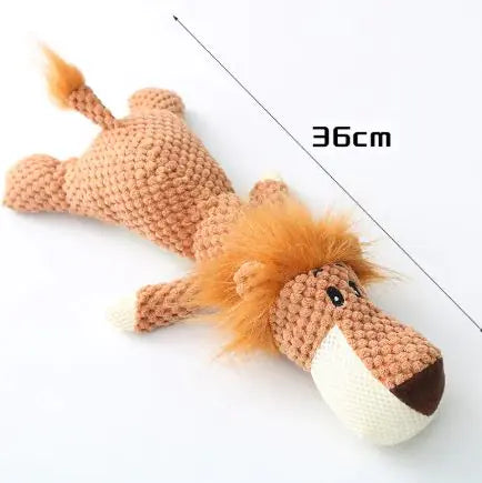 Plush Cartoon Puppy Dog Toys – Soft Chew Toys with Built-In Sound for Play and Cuddles
