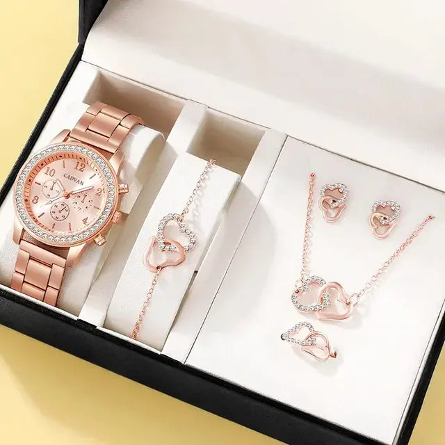 Radiate Elegance with the Rose Gold Luxury Watch Set