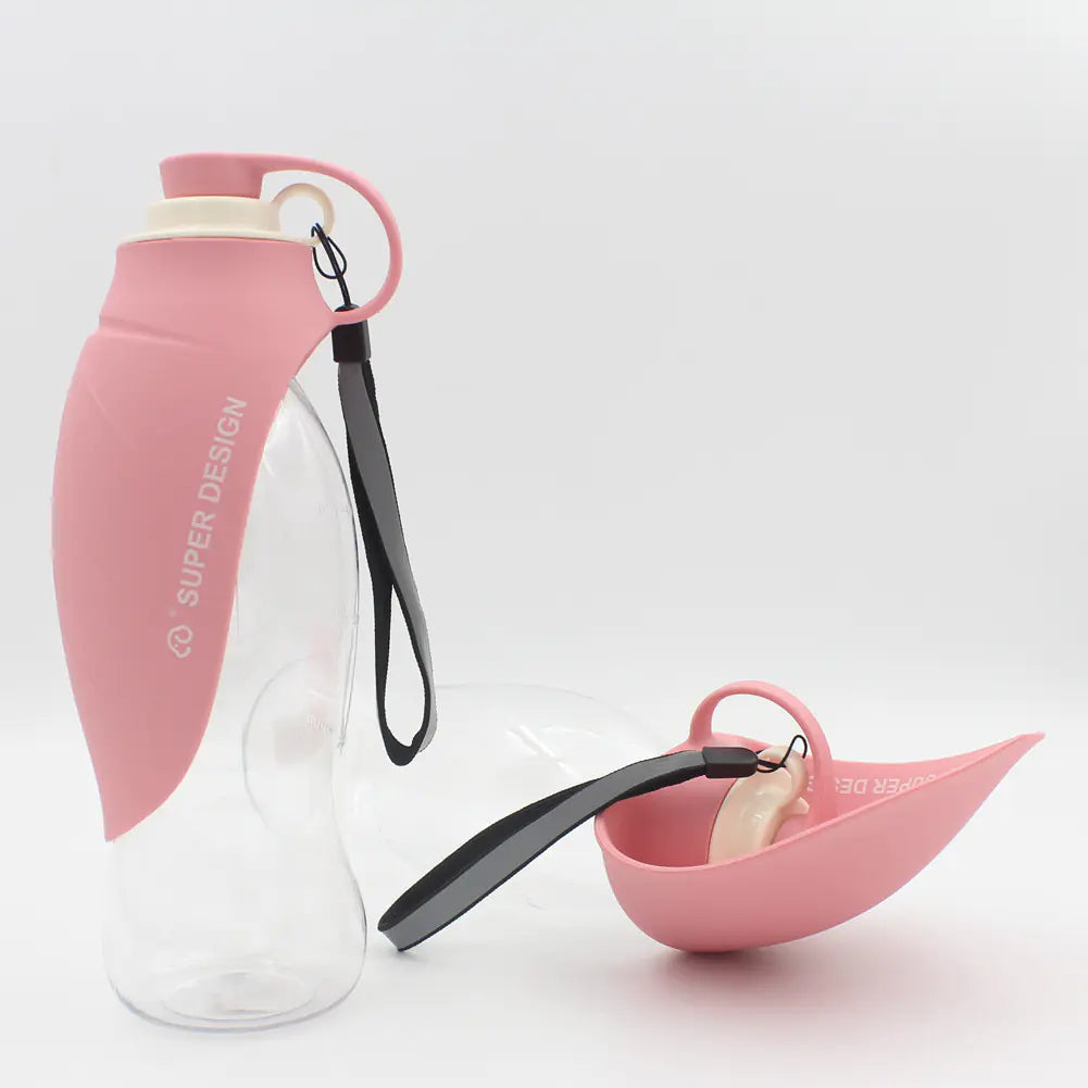 Portable Pet Water Dispenser Feeder – Leak-Proof Flip Cup for On-the-Go Hydration