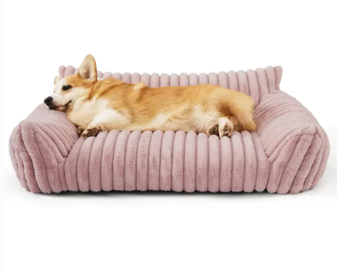 Washable Orthopedic Dog Sofa Bed – Fluffy, Supportive Comfort for Every Nap