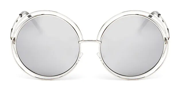 Unisex Double-Circle Metal Frame Sunglasses – Lightweight UV400 Shades with 99% VLT (7 Color Options)