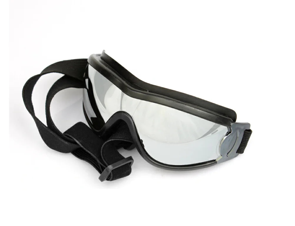 Protective Dog Goggles – UV-Resistant Windproof Pet Eyewear for Outdoor Adventures (Black, 8.5" Wide)