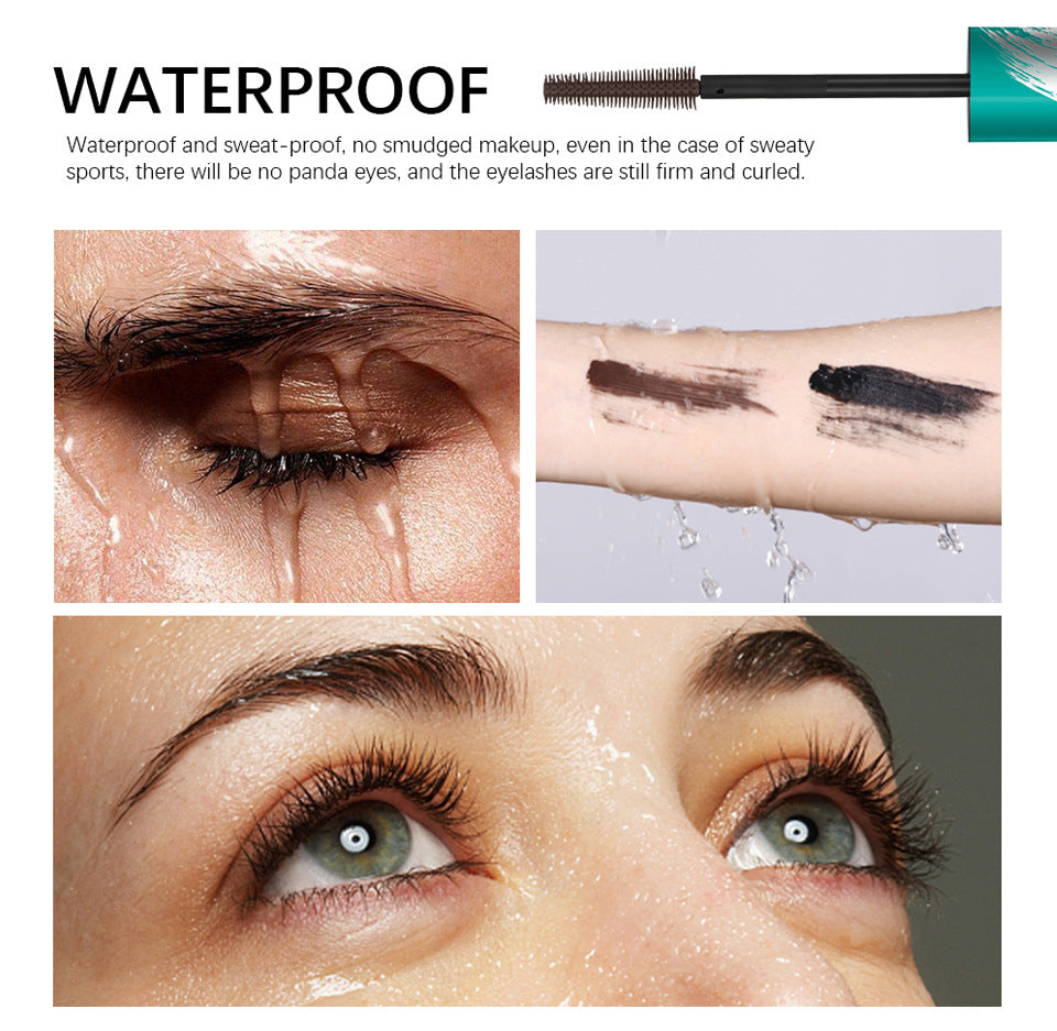 Waterproof Mascara – Volume & Length with Silicone Brush and Quick-Drying Formula (13.6cm Tube)