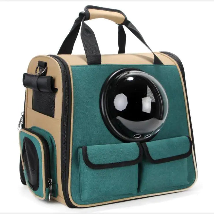 Space Pet Backpack – EVA Shell Travel Carrier with Acrylic Dome Window