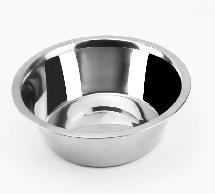 Stainless Steel Pet Bowl – Stackable, Polished, and Perfect for Cats and Dogs