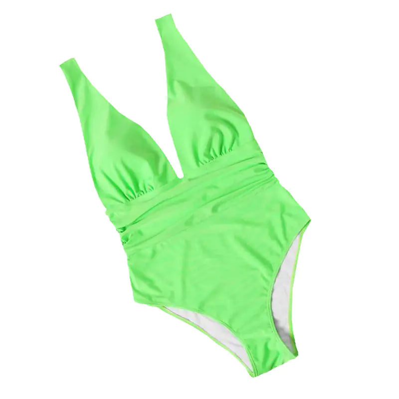 Plus Size Sexy Women's One-Piece Swimsuit (Solid Color)