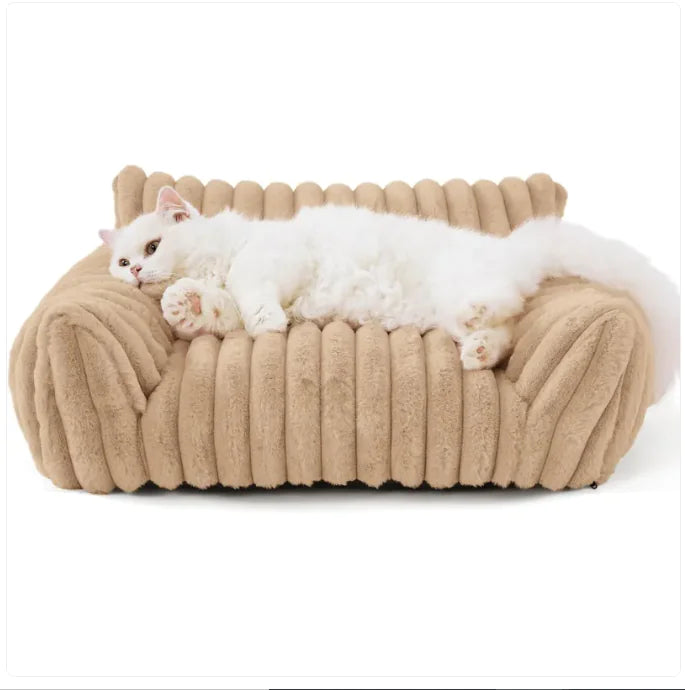 Washable Orthopedic Dog Sofa Bed – Fluffy, Supportive Comfort for Every Nap