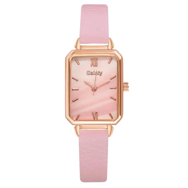 Square Quartz Watch – Minimalist Geometric Design with Precision Quartz Movement (34mm Stainless Steel Case, Scratch-Resistant, Unisex Style)