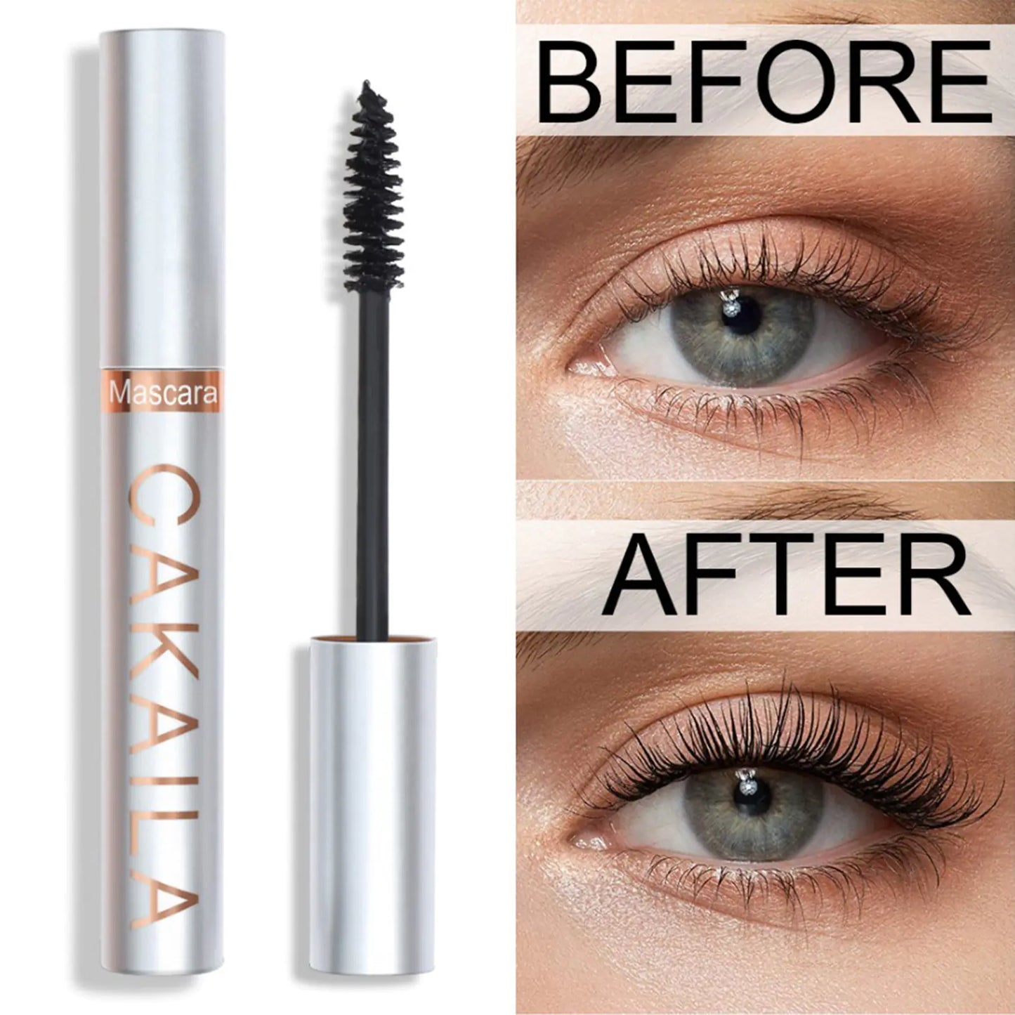 Instant Lengthening Waterproof Fiber Mascara – Smudge-Free Volume with Precision Brush