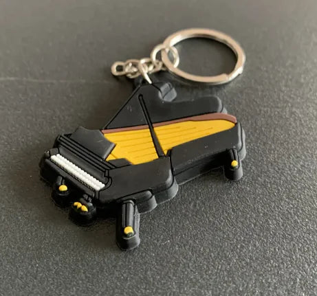 Silicone Guitar Keychain Pendant