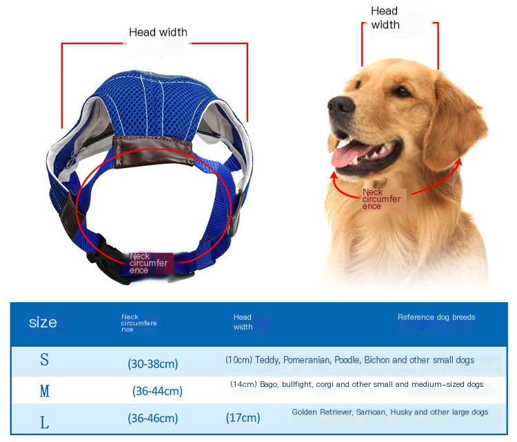 Pet Hat Sports Sunscreen Dog – Breathable Sun Hat with Adjustable Fit for Small to Large Dogs (S–L)