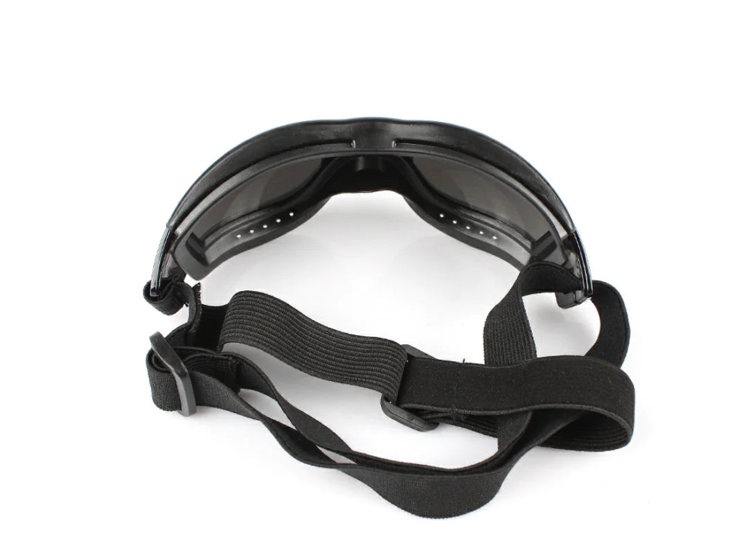 Protective Dog Goggles – UV-Resistant Windproof Pet Eyewear for Outdoor Adventures (Black, 8.5" Wide)