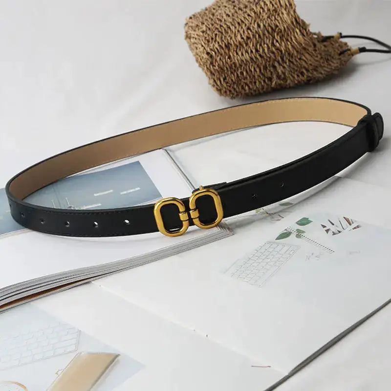 Elevate Your Look with the Elegant Leather Designer Belt for Women