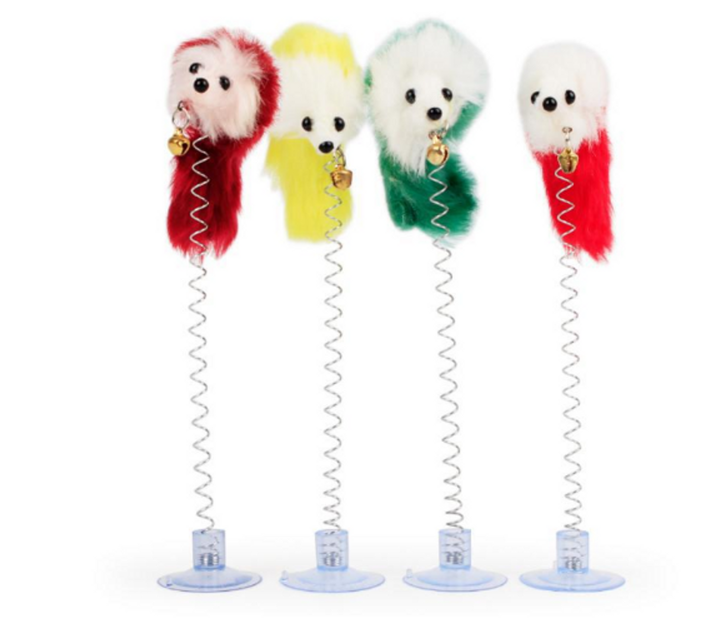 Funny Kitten Cat Teaser Interactive Toy Rod (With Bell and Feather, Durable & Non-Toxic)