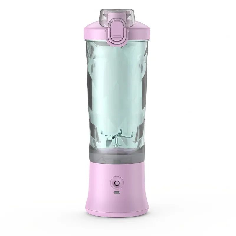 Portable Blender 600ML Electric Juicer – 4000mAh USB Rechargeable Smoothie Maker with 6-Blade Ice Crushing Power