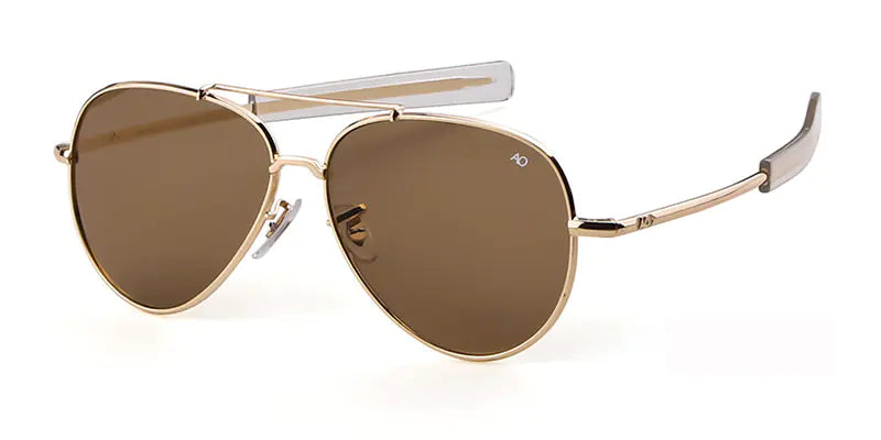 Unisex Premium Metal Frame Sunglasses (Glass Lenses, UV400, 95% VLT, 0.15 kg Lightweight Design)