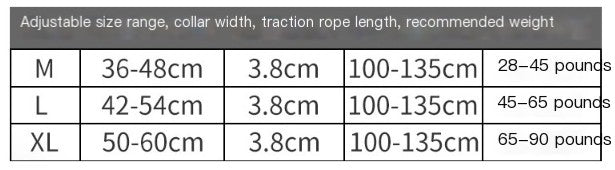 Tactical telescopic dog leash and collar set for training and outdoor walks. Adjustable length, durable build. Sizes M–XL for dogs 28–90 lbs.