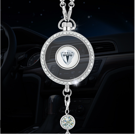 Car Perfume Hanging Pendant – Luxury Alloy Fragrance Charm for High-End Vehicles