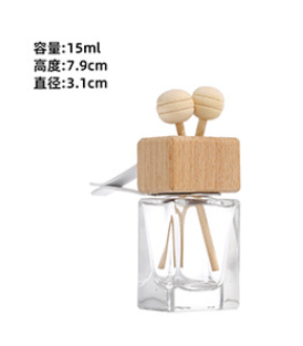 Air Outlet Perfume Bottle – Glass Car Vent Aromatherapy Diffuser (8ml & 15ml Options, 360° Rotatable Clip, Refillable)