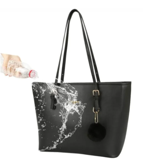 Casual Water-Resistant Bucket Handbag with Fluffy Charm – Everyday Elegance with a Playful Twist