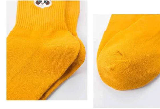 Embroidered Cat Socks for Women – Playful Comfort in Every Step