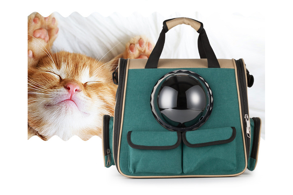 Space Pet Backpack – EVA Shell Travel Carrier with Acrylic Dome Window