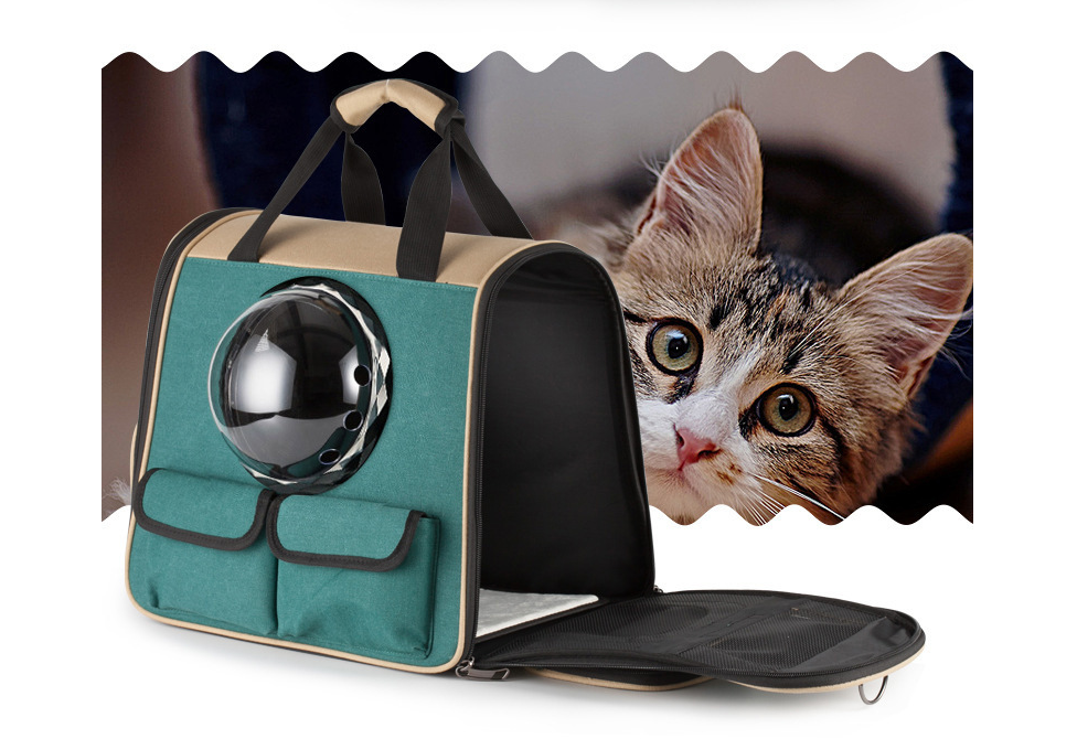 Space Pet Backpack – EVA Shell Travel Carrier with Acrylic Dome Window