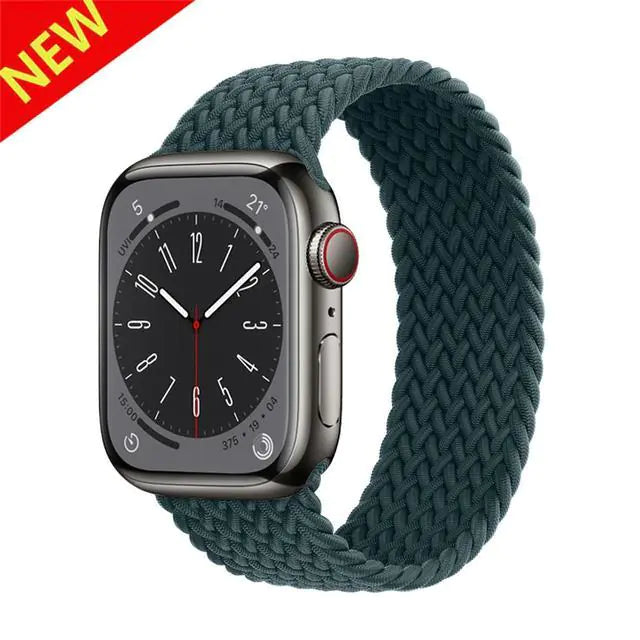 Upgrade Your Apple Watch with a Stretchable Nylon Elastic Loop Band