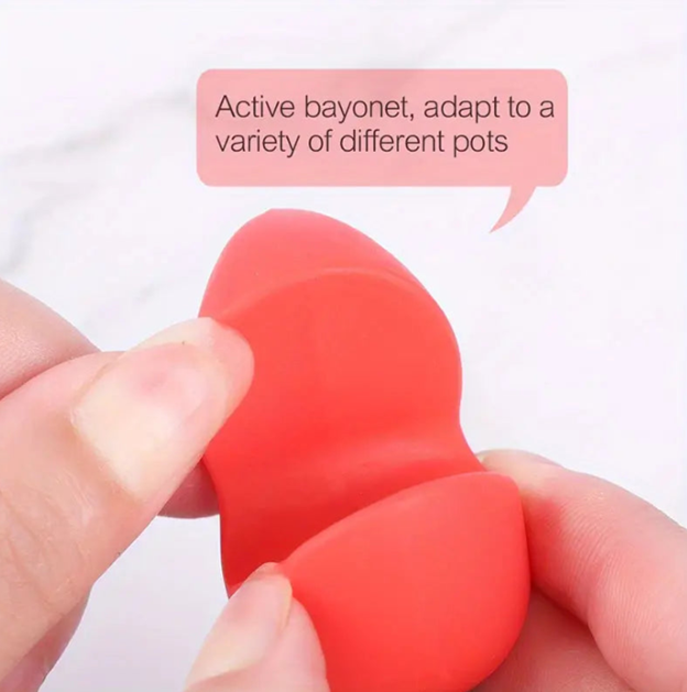 Creative Chicken Drumstick Shape Pot Lid Spill Preventer – Heat Resistant Silicone Kitchen Tool