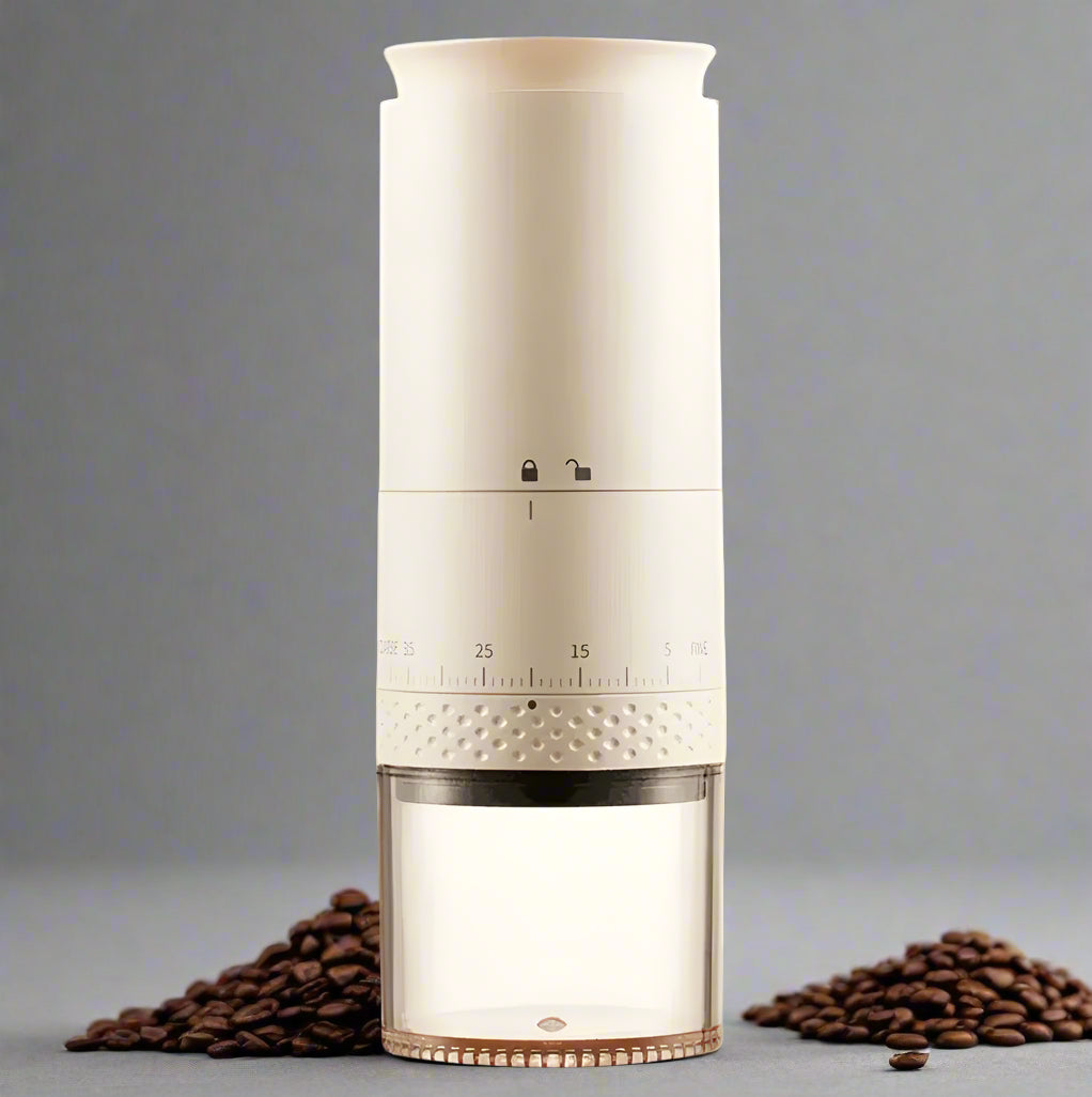 Portable Electric Coffee Grinder – Rechargeable Cordless Coffee Bean Grinder with Adjustable Settings & Digital Display
