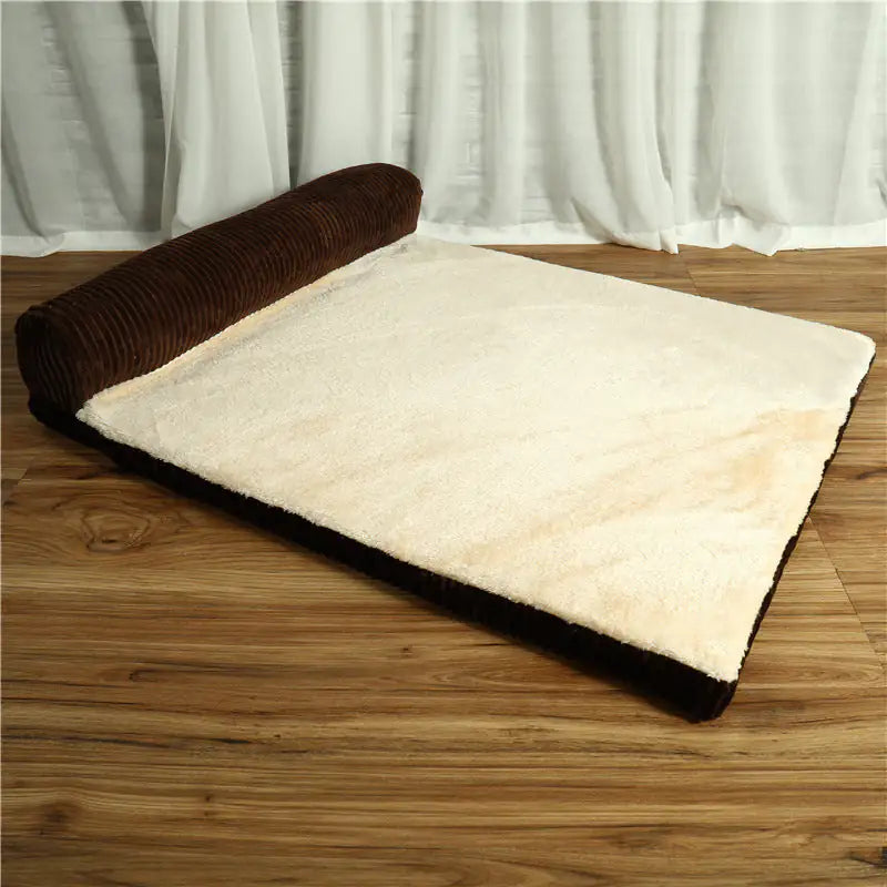 Corduroy Pet Sofa – Soft, Supportive Lounger for Dogs & Cats