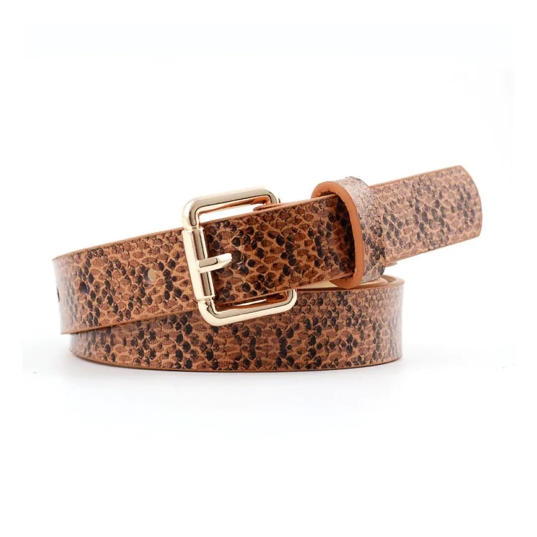 Liz Belt – Soft Touch Vegan Leather with Adjustable Buckle (40.5" Length, Classic Colors: Tan, Black, Beige, Brown)