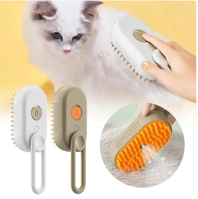 Cat Steam Brush – Gentle Grooming & Steam Cleaning Tool