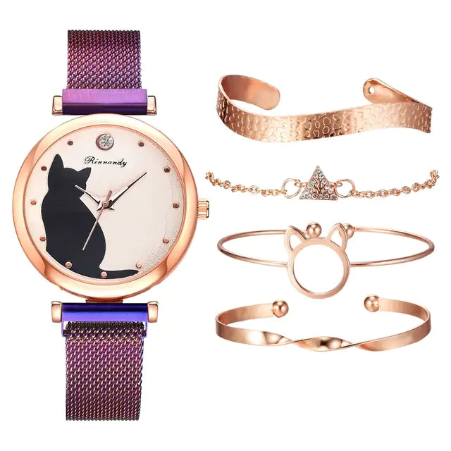 Rinnady Quartz Watch Set for Women: Style Meets Versatility