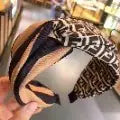 Lux Headband – Grosgrain Bow Detail in Chic Brown Tones (6.5" x 5") - ONLY 15 LEFT!