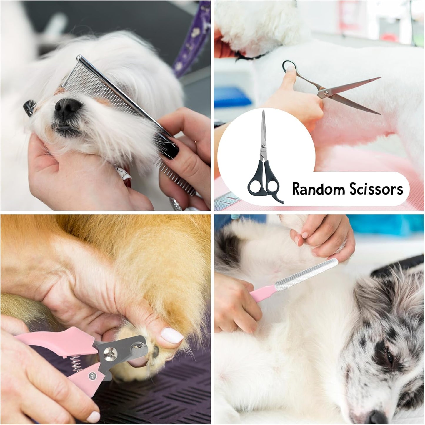 2-in-1 Low Noise Rechargeable Pet Grooming Clippers for Face & Body