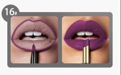 Double Lipstick Lip Liner – 2-in-1 Matte Lipstick and Rotating Liner