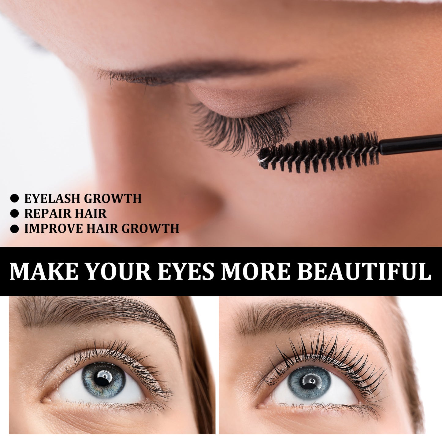 Eyelash Growth Liquid – 100% Pure Castor Oil for Thicker, Longer Lashes (10ml)