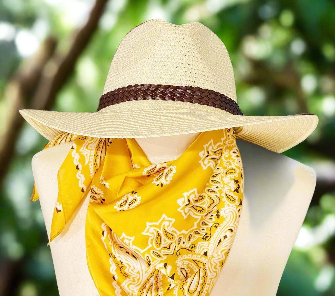 Braided Panama Fedora – Lightweight Summer Hat with Removable Faux Leather Band