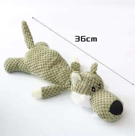 Plush Cartoon Puppy Dog Toys – Soft Chew Toys with Built-In Sound for Play and Cuddles