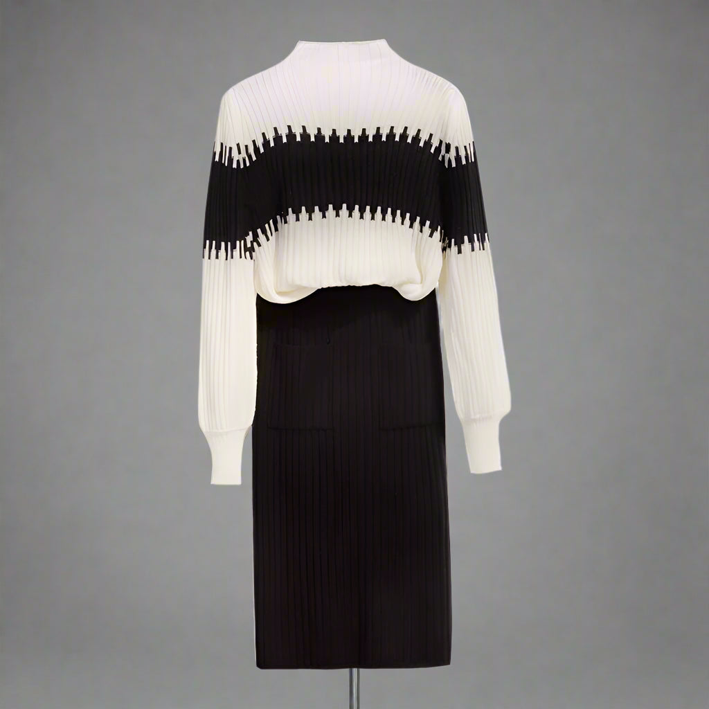 Women’s Knitted Sweater Set – Soft Knit, Relaxed Fit, and Versatile Everyday Style (One Size)