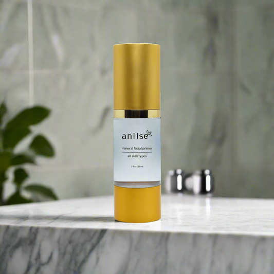 Mineral Makeup Facial Foundation Primer – Pore-Minimizing, Oil-Control, Skin-Nourishing Base (1 fl oz / 30 mL)