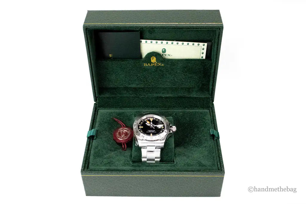 BAPEX Classic Type 6 Bracelet Watch (Silver/Black)